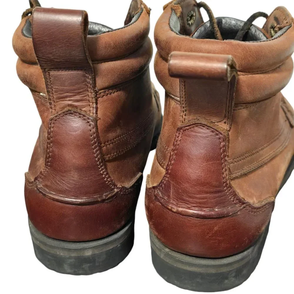 RJ Colt Brown Leather Mens Nomad Chukka‎ Ankle Boots Size 8